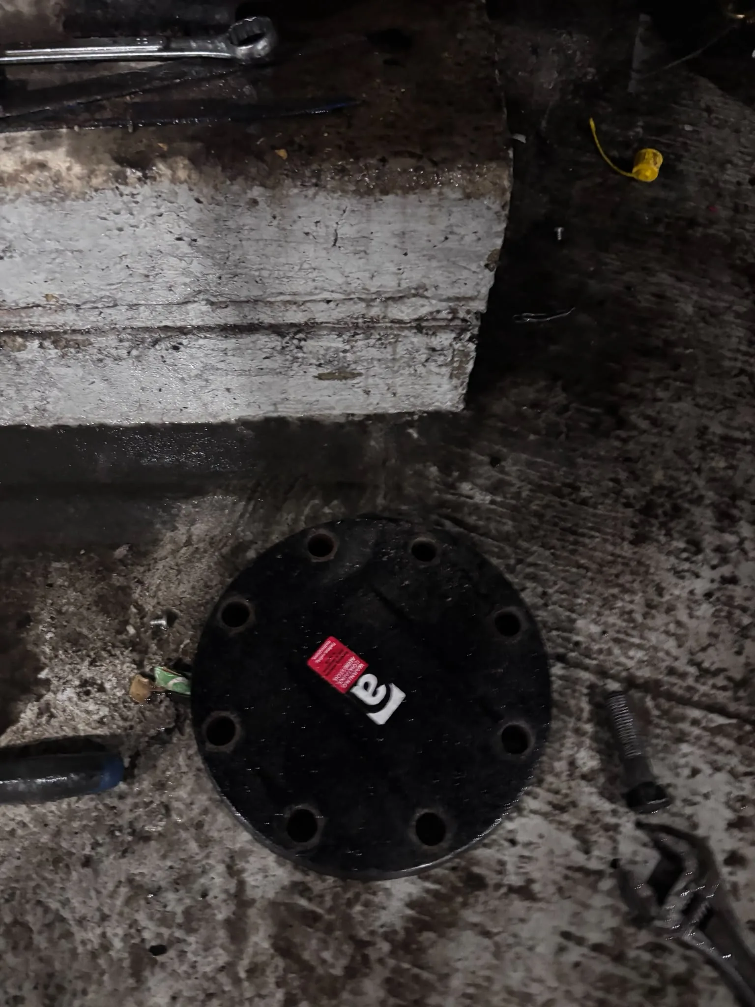 Artex scraping from a concrete ceiling during Grove Park refurbishment